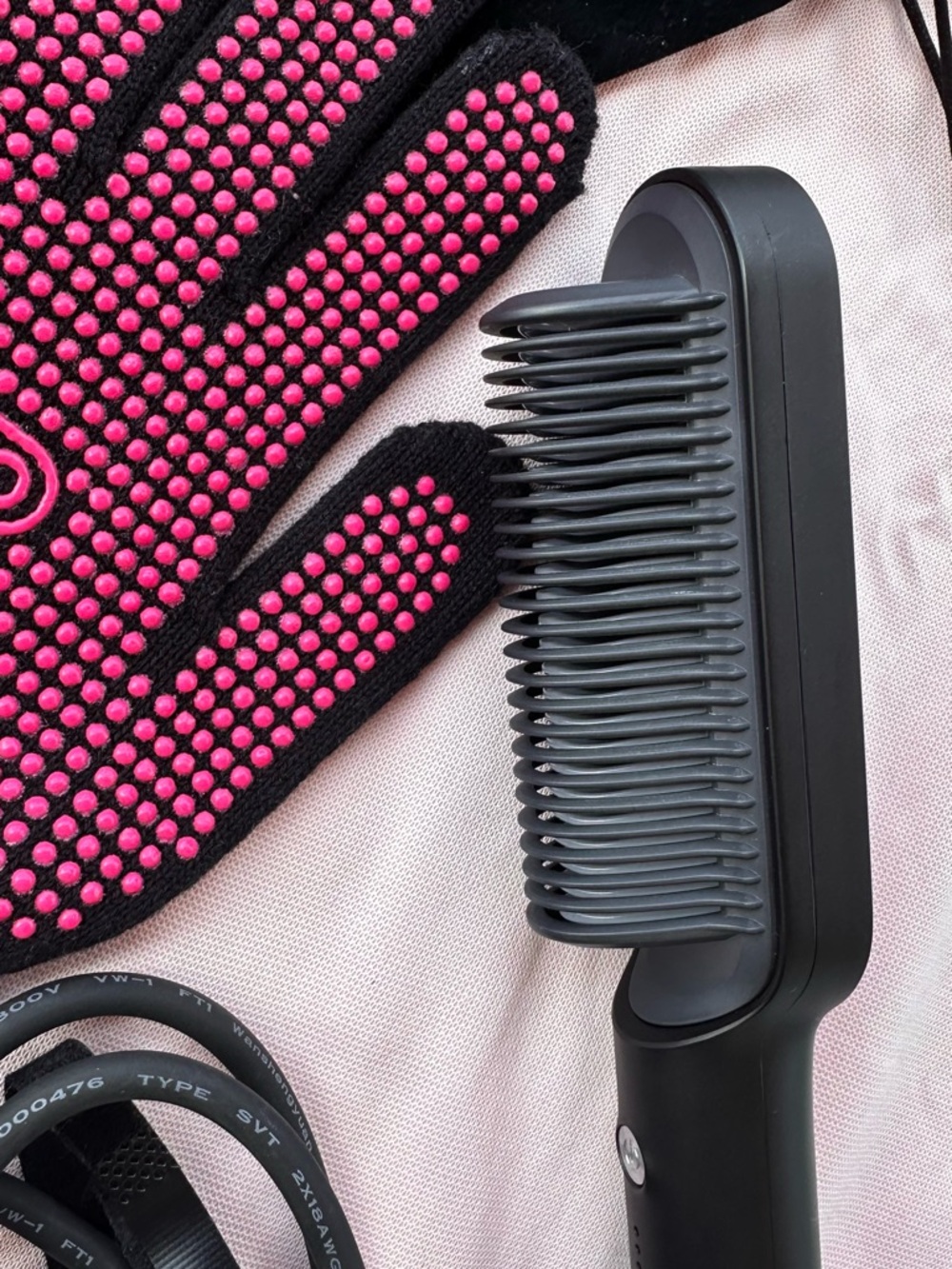 NWOT TYMO Pink & Black Hair Straightener - Picture 6 of 6